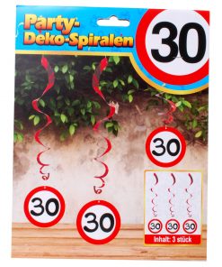 Dekospirale zum 30. Geburtstag