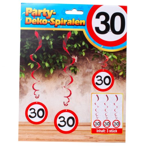 Dekospirale zum 30. Geburtstag