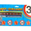 Girlande zum 30. Geburtstag mit Sternen und Verkehrsschildern