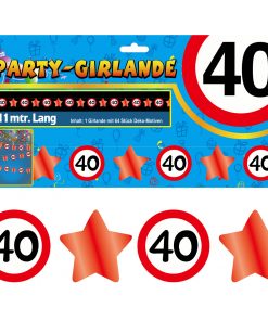 Party-Girlande zum 40. Geburtstag