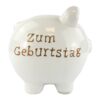 XXL-Sparschwein "Zum Geburtstag" aus Porzellan