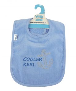 Hellblaues VIB Lätzchen "Cooler Kerl"