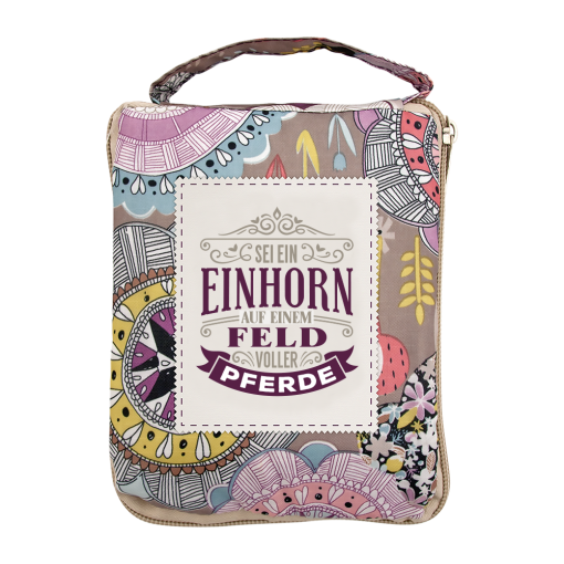 Top-Lady Tasche mit Name – “Sei ein Einhorn”