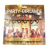 Party-Girlande zum 18. Geburtstag in schwarz und gold