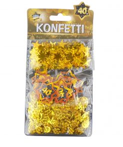 Konfetti-Mix zum 40. Geburtstag in schwarz/gold