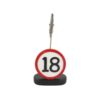 Fotohalter zum 18. Geburtstag im Verkehrsschilddesign
