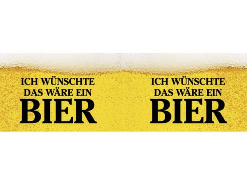 Motiv vom Emaille Becher "Ich wünschte das wäre ein Bier"