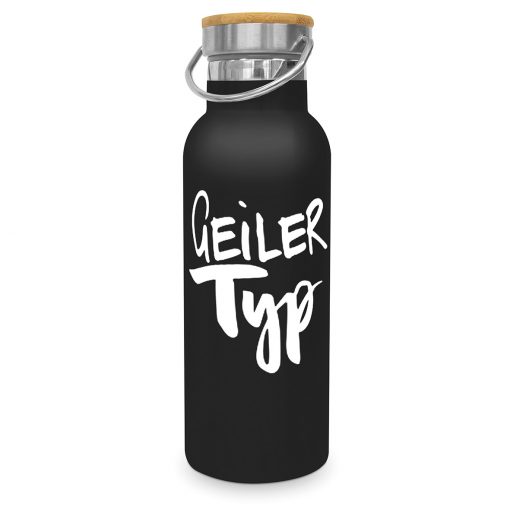 ppd Edelstahl-Thermosflasche "Geiler Typ"