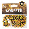 Konfetti zum 30. Geburtstag in schwarz/gold