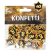 Konfetti zum 60. Geburtstag in schwarz/gold