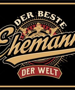 Rahmenlos Blechschild "Der beste Ehemann der Welt"