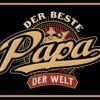 Rahmenlos Blechschild "Der beste Papa der Welt"