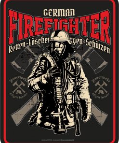 RAHMENLOS® Blechschild "German Firefighter"