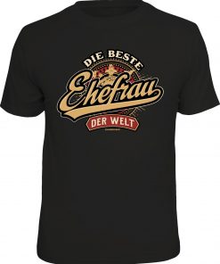 RAHMENLOS® Motiv T-Shirt "Die beste Ehefrau der Welt"