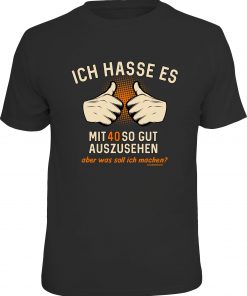 RAHMENLOS® Motiv T-Shirt "Mit 40"