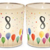 Geschenk für dich :-) - Zahlen-Windlicht "8" inkl. Teelicht