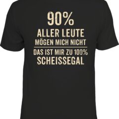RAHMENLOS® Motiv T-Shirt "90% aller Leute..."
