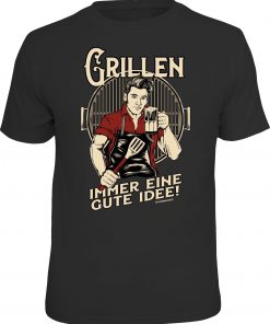 RAHMENLOS® Motiv T-Shirt "Grillen"