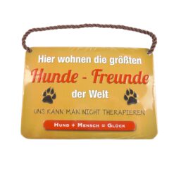 Kulthänger - Blechschild "Hunde Freunde"