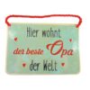 Kulthänger - Blechschild "der beste Opa"