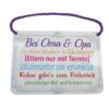 Blechschild mit Spruch und Kordel zum Hängen - Oma & Opa
