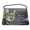 Kulthänger - Blechschild "Katzen können sprechen!"