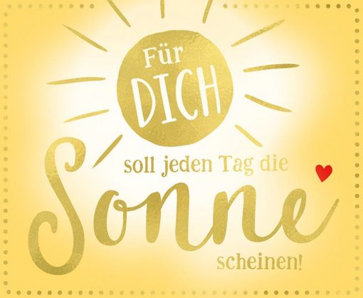 Geschenkbox mit Musik "Jeden Tag die Sonne scheinen"