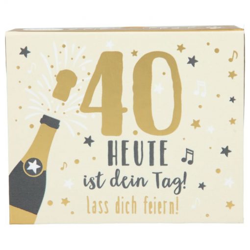 Soundbox zum 40. Geburtstag "Heute ist dein Tag"