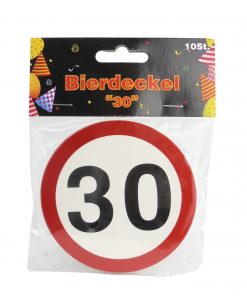 Bierdeckel "30", 10-teilig