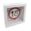 Spardose "18" mit Glasfront