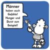 Sheepworld Untersetzer “Männer haben auch Gefühle!” Blau