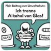 Sheepworld Untersetzer "Mein Beitrag zum Umweltschutz"