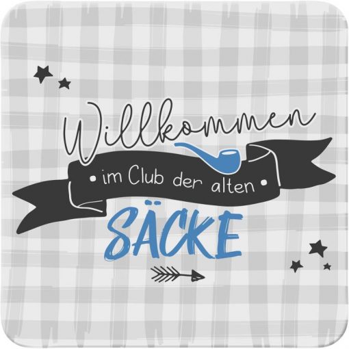 Sheepworld Korkuntersetzer - Willkommen im Club der alten Säcke