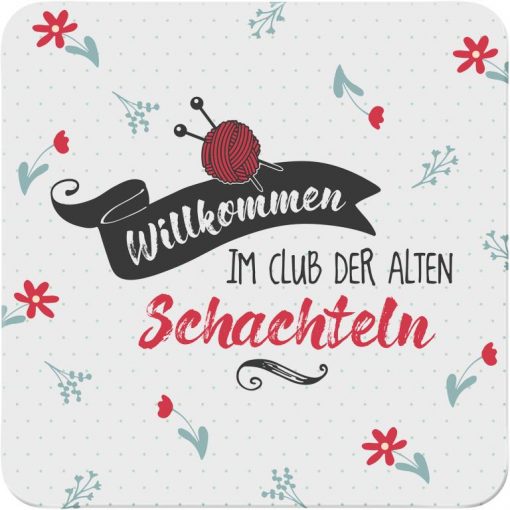 Sheepworld Korkuntersetzer - Willkommen im Club der alten Schachteln