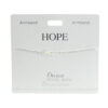 Armband mit Schriftzug "Hope". versilbert