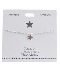 Armband mit Motiv "Stern", versilbert