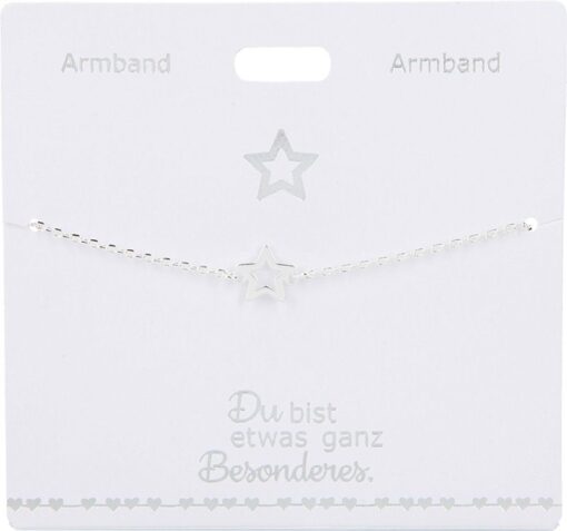 Armband "Stern", versilbert