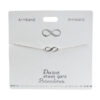 Armband mit Unendlichkeitssymbol, versilbert