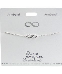 Armband mit Unendlichkeitssymbol, versilbert