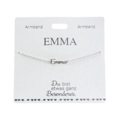 Armband mit Name "Emma", versilbert