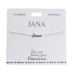 Armband mit Name "Jana", versilbert