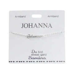Armband mit Name "Johanna", versilbert