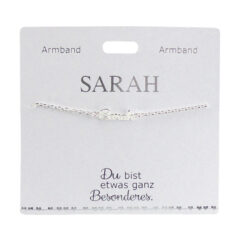 Armband mit Name "Sarah", versilbert
