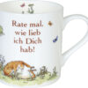 Könitz Tasse "Rate mal, wie lieb ich Dich hab!"