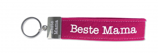 Glücksfilz Anhänger in Pink "Beste Mama"