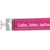 Glücksfilz Anhänger in pink "Lebe, Liebe, Lache"