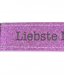 Glücksfilz Anhänger in rosa/lila "Liebste Mama"