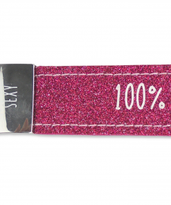 Glücksfilz Anhänger glitzernd in pink "100% Sexy"