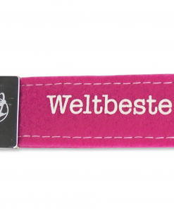 Glückfilz Anhänger in rosa "Weltbeste Mama"