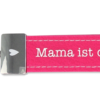 Schlaufen Schlüsselanhänger "Glücksfilz - Mama ist die Beste" mit Metallabschluss